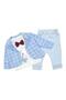 Baby Boy Holiday Bow Tie Checkered Jacket Elephant Patterned Bodysuit Newborn 3-Piece Baby Set - 4