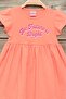 Girl's Printed Short Sleeve Combed Cotton Dress Summer - 2