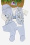 Baby Boy Vest, Bib, Beret, Badili 5 Piece Set Newborn 0-3 Months - 5