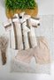 Boy's Colorful Summer Short Sleeve Shirt with Satin Shorts 2 Pieces Set Holiday Set/Full Fit