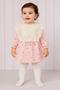 Baby Girl Lace Collar Detailed Vintage Floral Patterned Dress Seasonal Stylish Model 3-6-9-12-18-24Months - 2