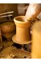 Rustic Handmade Textured Ceramic Decorative Vase - 20 cm - 5