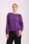 4870 Violette Fleur Angora Blouse