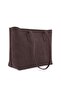 Lune Women's Nubuck Waterproof Large Size Large Volume Hand and Shoulder Bag Brown