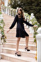 High-Heeled Shoes Crystal Stone Embellished Lace Patterned High Heel Evening Shoes COMFORTABLE AND STYLISH GRADUATION - 3