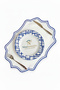 2 Pieces Embroidered Linen American Service - Linen Plate - 2
