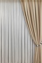 Striped Tulle Curtain 1/3 Dense Pleats, No Wrinkles, No Ironing Required - Extra Weight - 5