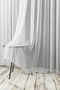 Striped Tulle Curtain 1/3 Dense Pleats, No Wrinkles, No Ironing Required - Extra Weight - 4