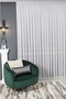 Striped Tulle Curtain 1/3 Dense Pleats, No Wrinkles, No Ironing Required - Extra Weight - 3
