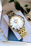 Cutting Glass Waterproof Stone Women Wristwatch Black Gold Color Steel Band Gift Bracelet Gdkb2010C1 - 4