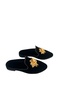 Asian Yellow Buckle Suede Indoor Slippers - 3