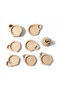 Wooden Decorative 6-Piece Cup Mug Coaster Set - 4