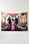 Black Pink Wall Hanging – Music Themed, High-Quality Fabric, Tapestry Wall Carpet - 2