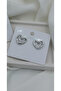 Women's Silver Color Heart Figured Minimal Earrings – Elegant and Romantic Design - 4