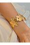 Steel Thick Flower Handcuff Bracelet Adjustable Women Men Unisex Also Used as Pazu Handcuffs - 2