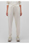 Women's Beige Knitted Trousers Coconut Sweatpants 1010899 -80194-Std - 2