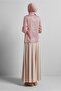 DRAPE بلوزة ساتان مفصلة مع إكسسوارات 43573 - 4