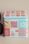 Home 3.8 L Colorful Printed Square Metal Storage Box - 165X165X140 mm - 3