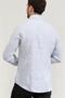 Men's Shirt Collar Blue Striped Button Closure Blue Shirt - 3