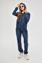 Women's Tracksuit Set with Hooded Zipper, Acid Wash, Tie-Dye Pattern, 100% Cotton - 6