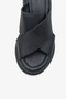 Neda İnna Women's Genuine Leather Wedge Slippers - 4