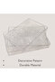 3-Piece Clear Acrylic Decorative Serving Tray Set | Durable Multi-Purpose Rectangular Organizer - 3