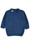 C Embroidered Plain Sweater for 6-18 Months - Blue - 2