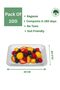- 100 pc of Biodegradable/Eco-Friendly Big Tray – Sturdy Serving Solution - 3