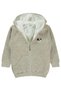 Boy's Hooded Cardigan 2-5 Years Stone Color - 3