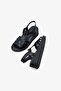 Karmen İnna Women's Genuine Leather Wedge Sandals - 2