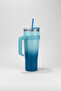 Alto Stainless Steel Thermos Cup with Straw Navy Blue 1000 ml