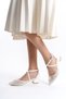Tisan İnna Women's Evening Dress Shoes with Stone Heels