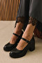 , Women's Genuine Leather Shoes 1531050Z25101802Y Black - 3