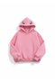 Women/Unisex Funny Angry Face Pink Hoodie - 3
