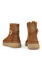 , Women's Genuine Leather Boots 1531050Z26105252K Tan - 6