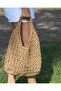 Hand Knitted Straw Paper String Beach, Casual Summer Fashion Bag - 4