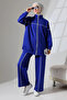 Cobalt Blue Women's Hijab - Sports and Comfortable Combed Cotton Set - 3
