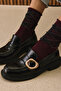 , Women's Genuine Leather Shoes 153111Z22410 Black - 3