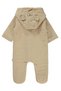 3-12 Months Jumpsuit with Hood and Pompom - Mustard 12-18 Months - 2