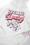 777 Lucky Printed Oversize Unisex White Hoodie - 5