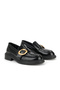 , Women's Genuine Leather Shoes 153111Z22410 Black - 5