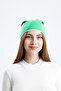 Silkworm Life %100 Pure Silk Lined Beret Hair-Friendly Handmade Natural Bursa Silk Stylish Women's Beret - Green - 8