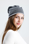 Silkworm Life %100 Pure Silk Lined Beret Hair-Friendly Handmade Natural Bursa Silk Stylish Women's Beret - Gray - 8