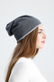 Silkworm Life %100 Pure Silk Lined Beret Hair-Friendly Handmade Natural Bursa Silk Stylish Women's Beret - Gray - 6