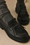 , Women's Genuine Leather Shoes 153111Z22402 Black - 3