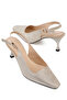 Open Back Mid Heel Women's Shoes - 2