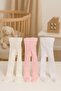 3-Pack Girls' and Baby Girls' Cotton Solid Color Tights - 3