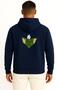 Hooded Stripe Gizmo Lapel Pin Mogwai Gremlin Pocket and Back Design Unisex Sweatshirt - 2