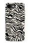 iPhone 16E Compatible Zebra Patterned Transparent Phone Case