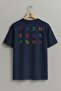 Oversize Horoscope Logo Illustration, Astrological Sign Zodiac Back Design Unisex T-Shirt